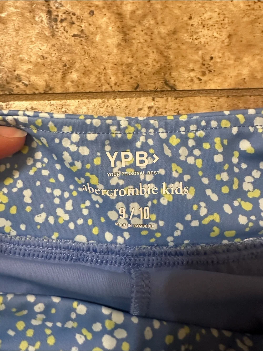 abercrombie kids Blue Floral Layered Shorts